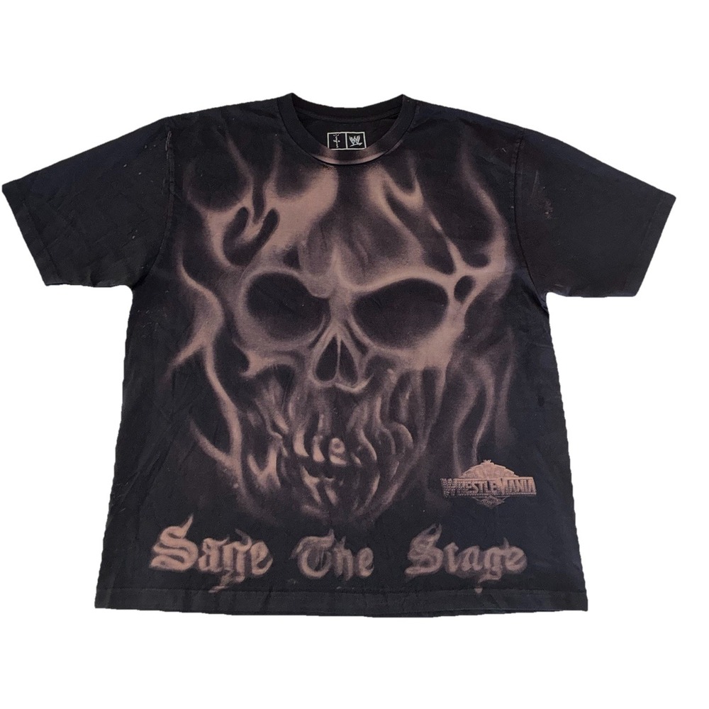 Cactus Jack x WWE T Shirt XL Sage The Stage Wrestlemania 41 Las Vegas NEW *spots